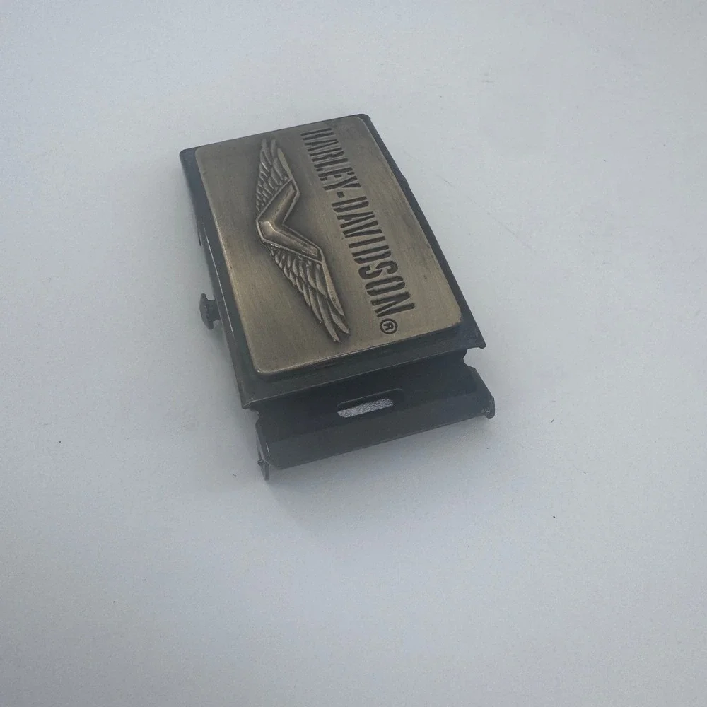 Harley-Davidson Belt Buckle Winged Logo‎ Flip Top Clamp Classic Rectangle